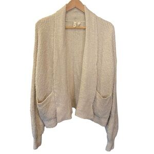 Moth by Anthropologie Beige Sweater Cardigan Womens Size Small Wool Alpaca